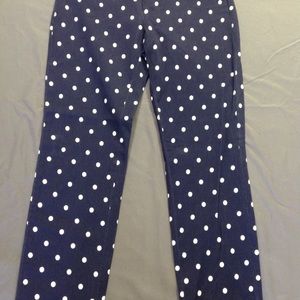 Banana Rep, Navy Blue & Polka Dots, Sloan Pants-4